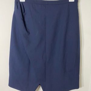 J. Crew Women’s Skirt Blue Wrap Casual Midi Skirt Size 4P
